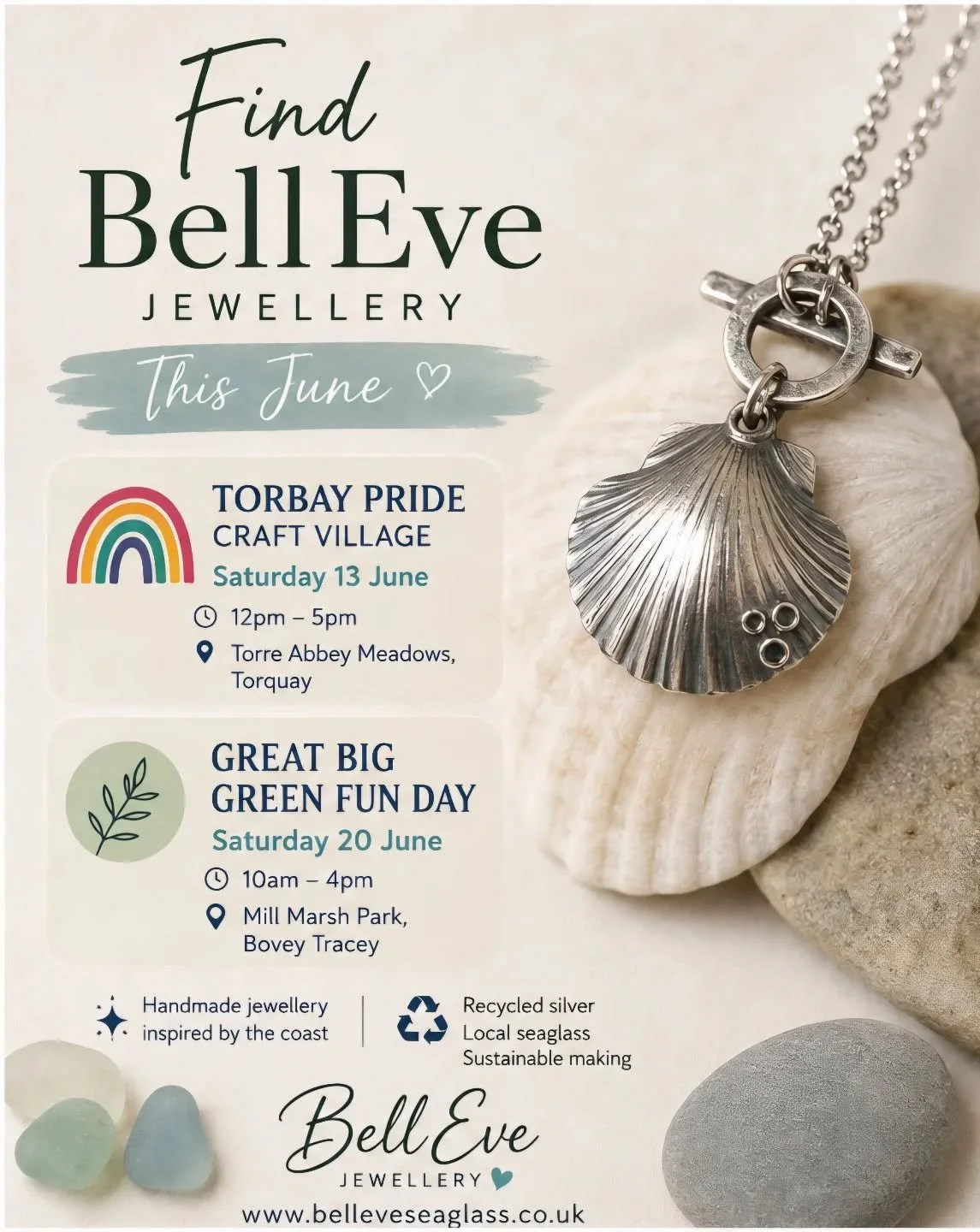 I've got 2 lovely events coming up and I'd love to see you there! #torbaypride #greatbiggreenweek #GreenMakersInitiative #devonmaker