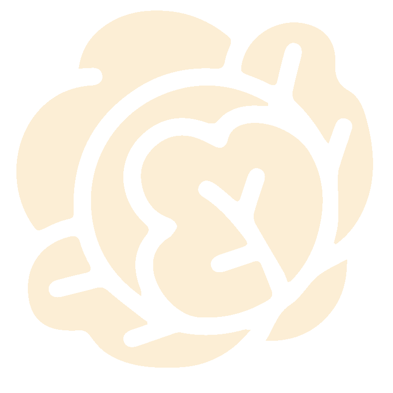 An abstract outline icon with a rainbow-shaped pattern within a circle shape.