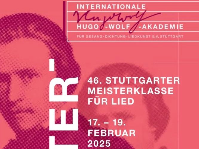 Meisterklasse für Lied an der Internationalen Hugo-Wolf-Akademie Stuttgart