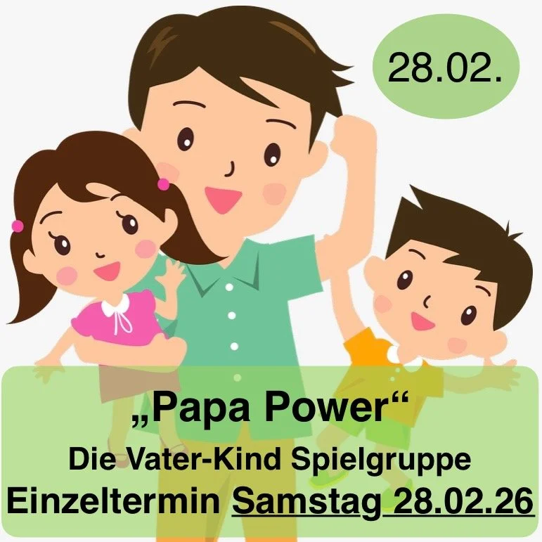 *für Väter* 1 x Spielgruppe & Bewegungsspaß XL Minis (ca. 12 - 36  Monate) Samstag, 28.02.26 von 9.30 - 11.00 Uhr