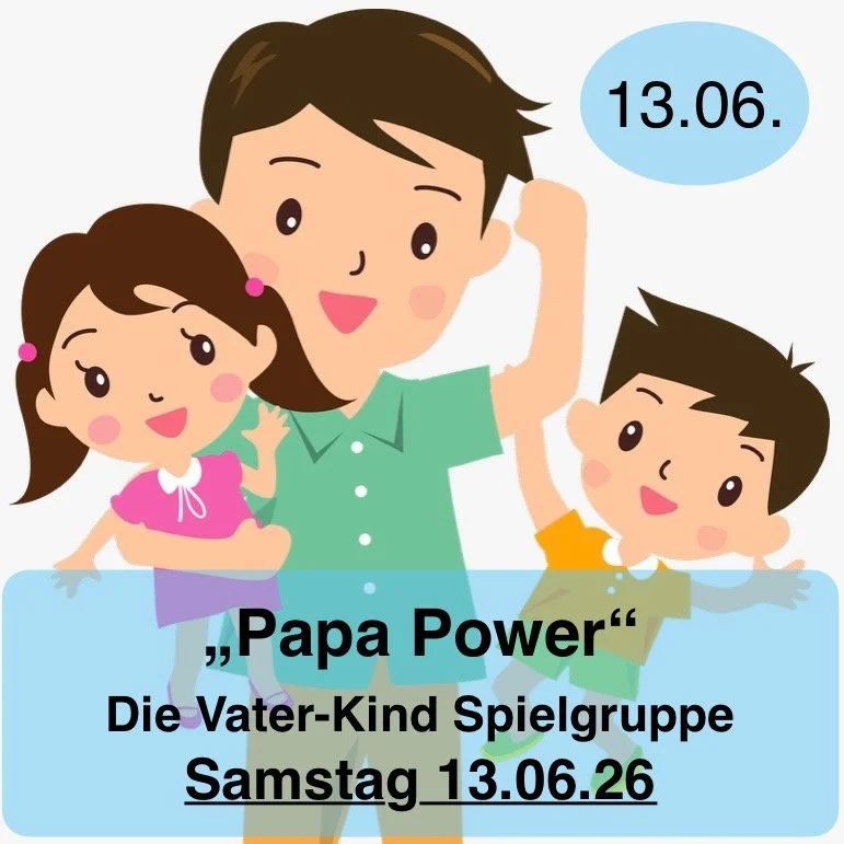 *für Väter* 1 x Spielgruppe & Bewegungsspaß XL Minis (ca. 12 - 36 Monate) Samstag, 13.06.26 von 9.30 - 11.00 Uhr