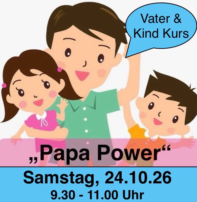 *für Väter* 1 x Spielgruppe & Bewegungsspaß XL Minis (12 M. - 3 J.) Samstag, 24.10.26 von 9.30 - 11.00 Uhr