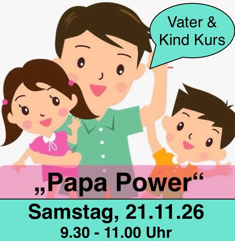 *für Väter* 1 x Spielgruppe & Bewegungsspaß XL Minis (12 M. - 3 J.) Samstag, 21.11.26 von 9.30 - 11.00 Uhr
