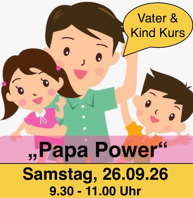 *für Väter* 1 x Spielgruppe & Bewegungsspaß XL Minis (12 M. - 2,5 J.) Samstag, 26.09.26 von 9.30 - 11.00 Uhr