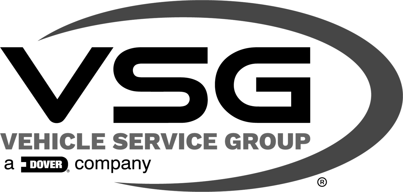 Logo of Vehicle Service Group with a curved arrow surrounding the text