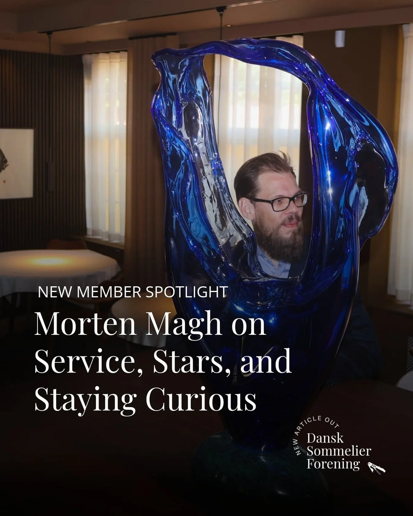 NEW MEMBER SPOTLIGHT OUT!  Morten Magh @thefunnysommelier has built a strong career shaped by both international and local experience. Before returning to Denmark, he worked in New York as Wine Director at the two-star Michelin restaurant Atera. Toda