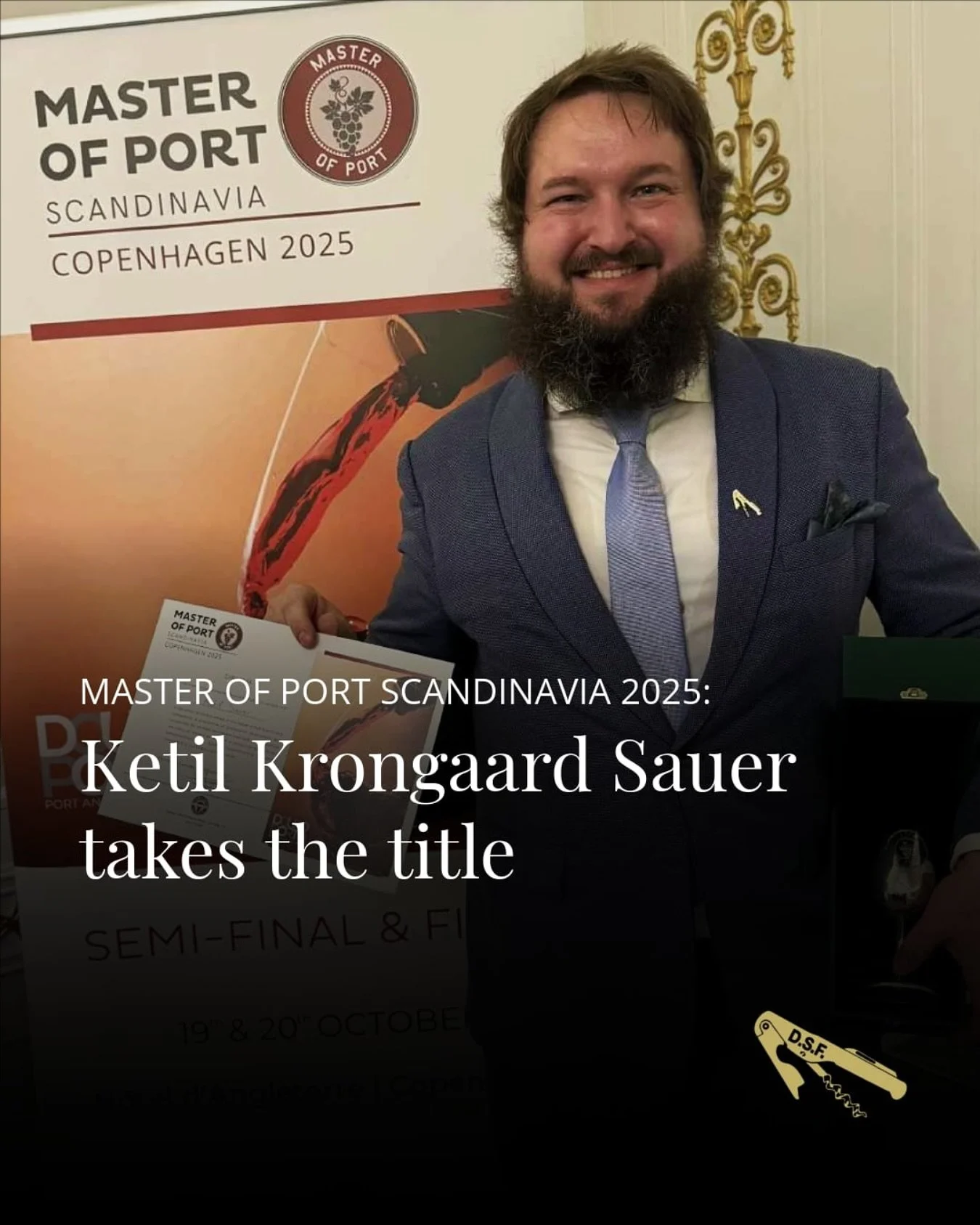 MASTER OF PORT SCANDINAVIA 2025
Congratulations to @sauer_wine Ketil Krongaard Sauer who took home the title at Hotel D&rsquo;Angleterre in Copenhagen!

#masterofport #portwine #sommelierlife #denmark #scandinavia #winecompetition #dsf #danisksommeli