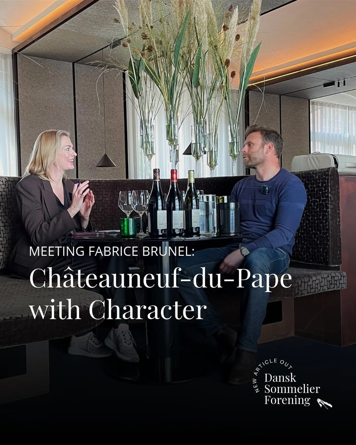 NEW ARTICLE OUT!
Meeting Fabrice Brunel: Ch&acirc;teauneuf-du-Pape with Character

Read the full article here:
https://www.sommelier.dk/blog/meeting-fabrice-brunel-chteauneuf-du-pape-with-character

For decades it was Andr&eacute; Brunel who guided t