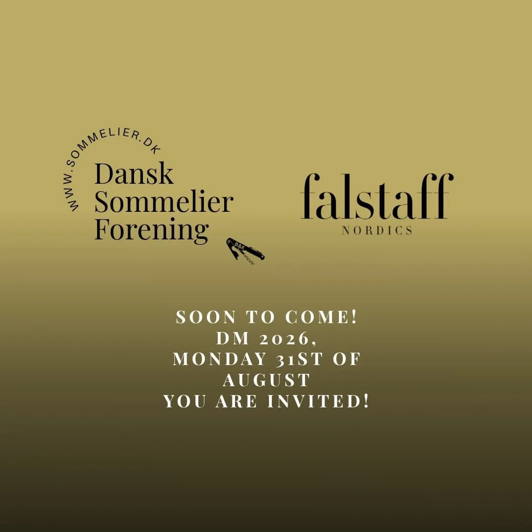 🏆 DM 2026 x Falstaff Nordics
This year, the Danish Sommelier Championship gets an extra special twist! 

We&rsquo;re proud to welcome Falstaff Nordics and their partners for a special edition of the day, where the Falstaff Nordics Sommelier Awards w