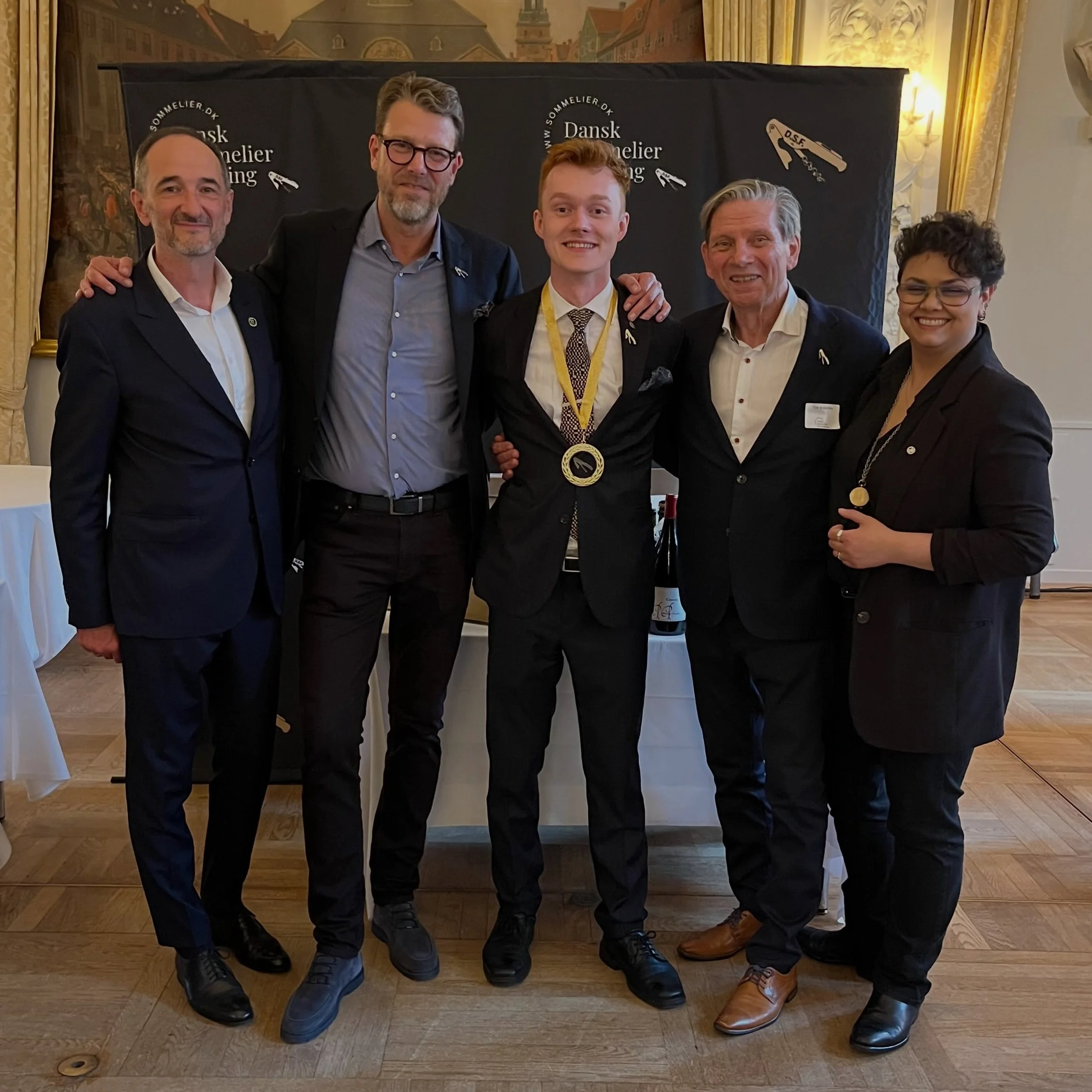 Aaaaaaand the winner is @tokefiedler. Congrats from the whole DSF board family, our sponsors and guests. We have found the best sommelier of Denmark 2026!! So proud!