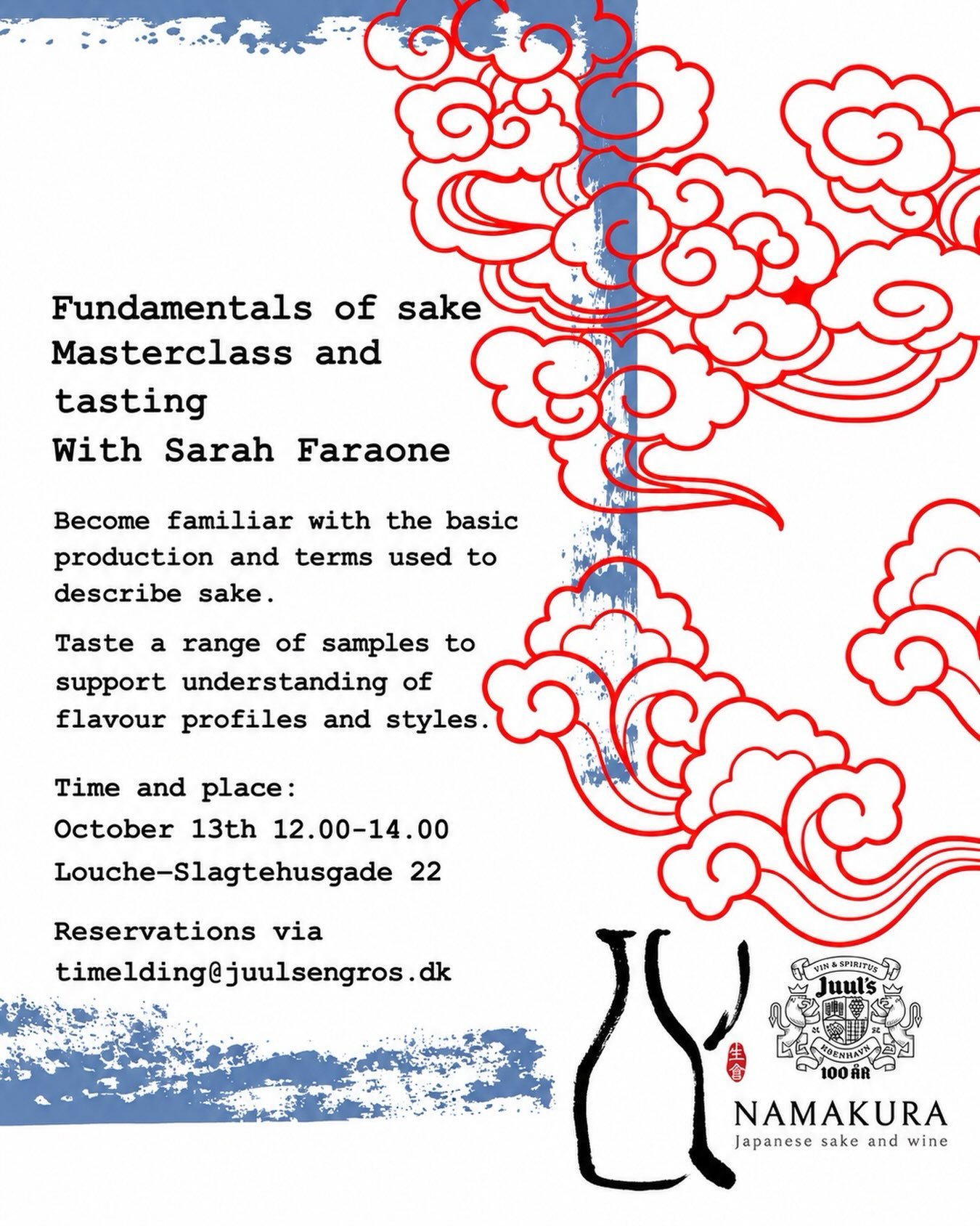 INVITATION: Fundamentals of Sake: Masterclass and Tasting with Sarah Faraone

Become familiar with the basic production and terms used to describe sake.
Taste a range of samples to support understanding of flavour profiles and styles.

Time and place