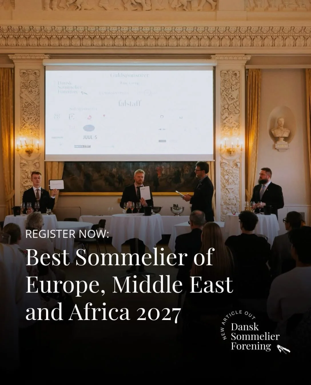 REGISTRATION FOR CANDIDACY FOR EM 2027 IS NOW OPEN

Denmark - are we ready? Register to Best Sommelier of Europe, Middle East and Africa 2027

ASI Best Sommelier of Europe 2027: Scheduled for September 2027 in Poland (06.-11.09).

Register via link: 