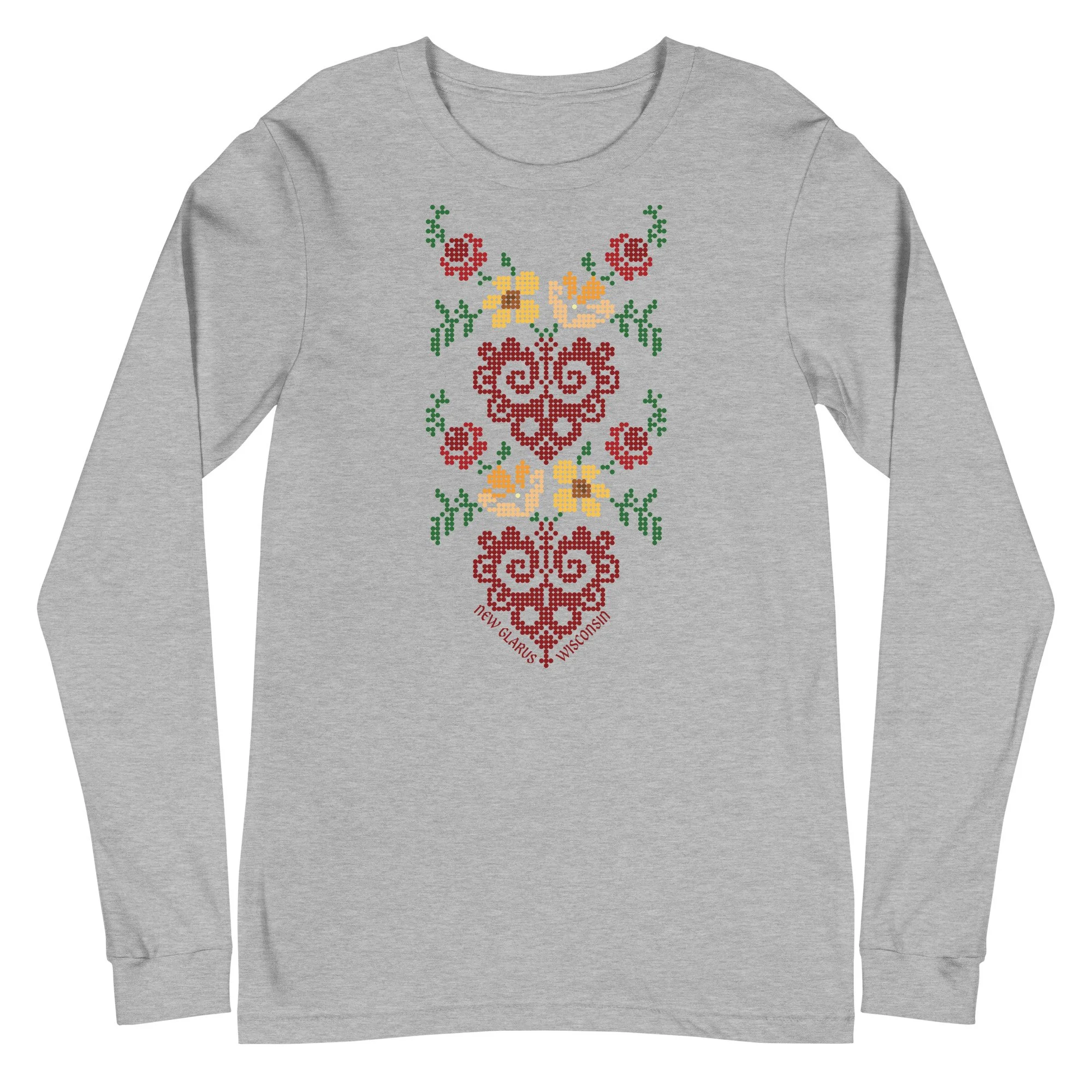 Alpine Lace Stripe Unisex Long Sleeve T-Shirt