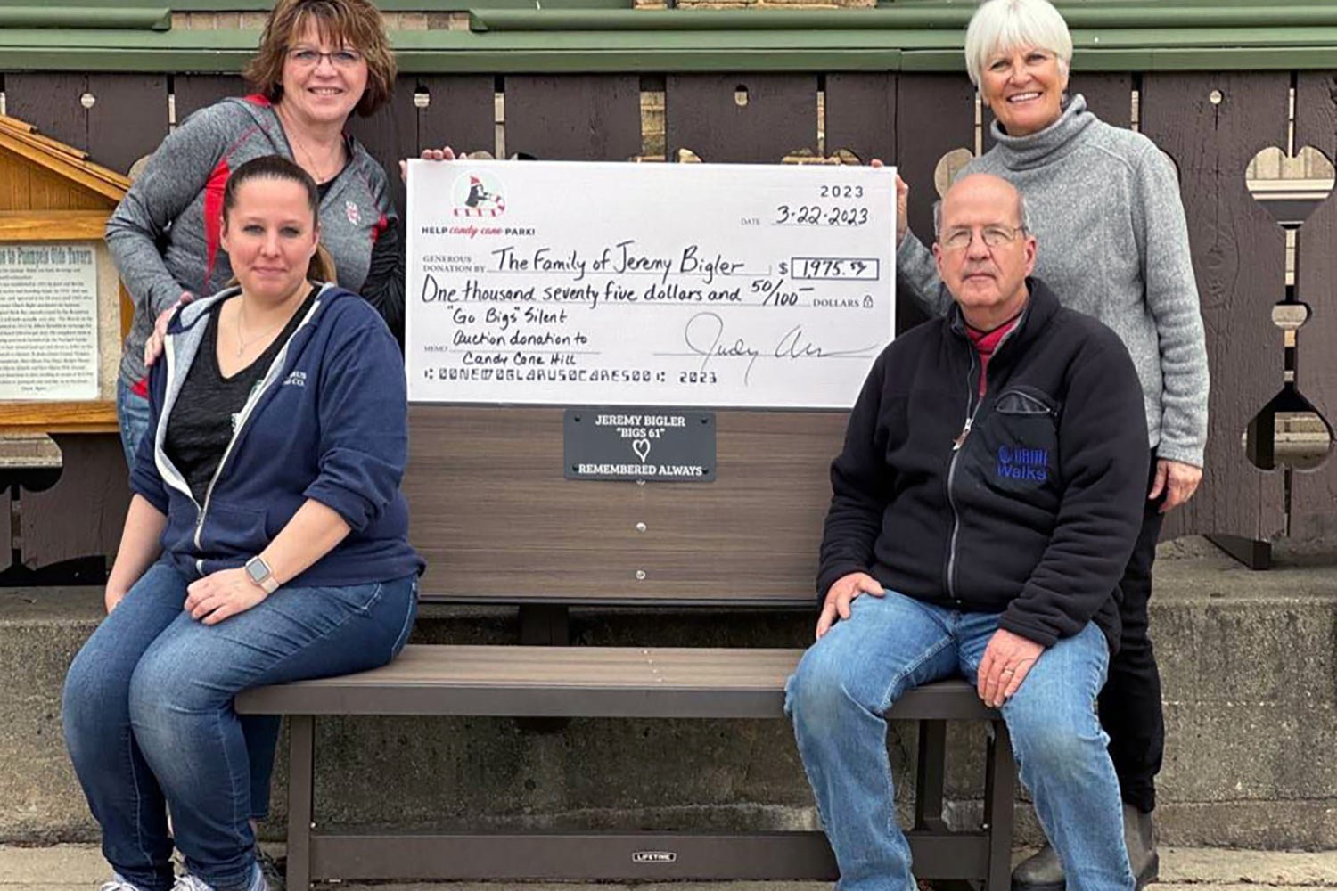 New Glarus Cares Receive Donation from Biglers