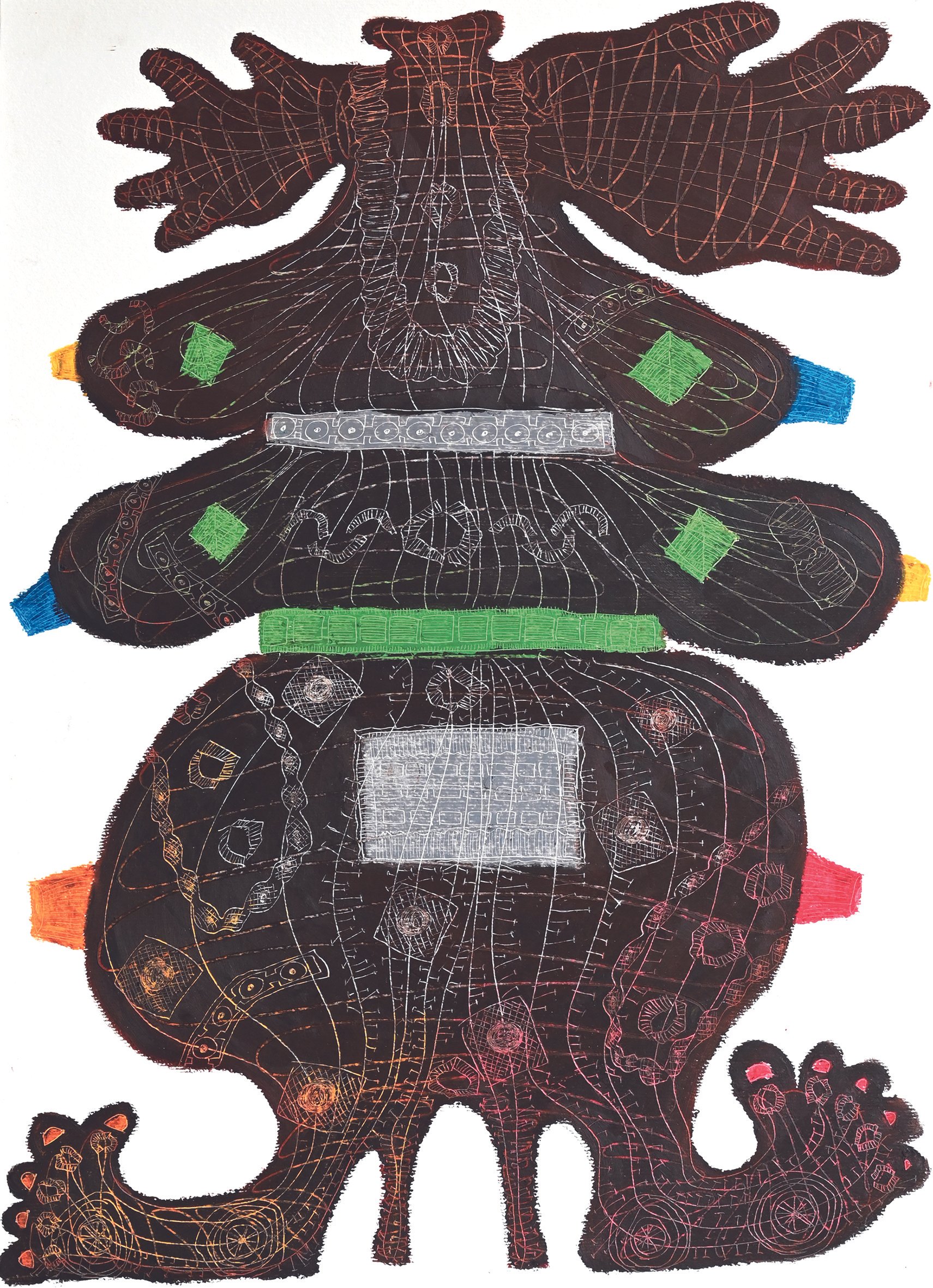 Ohne titel, Drawing for doki sculptures, Ayaka Terajima.