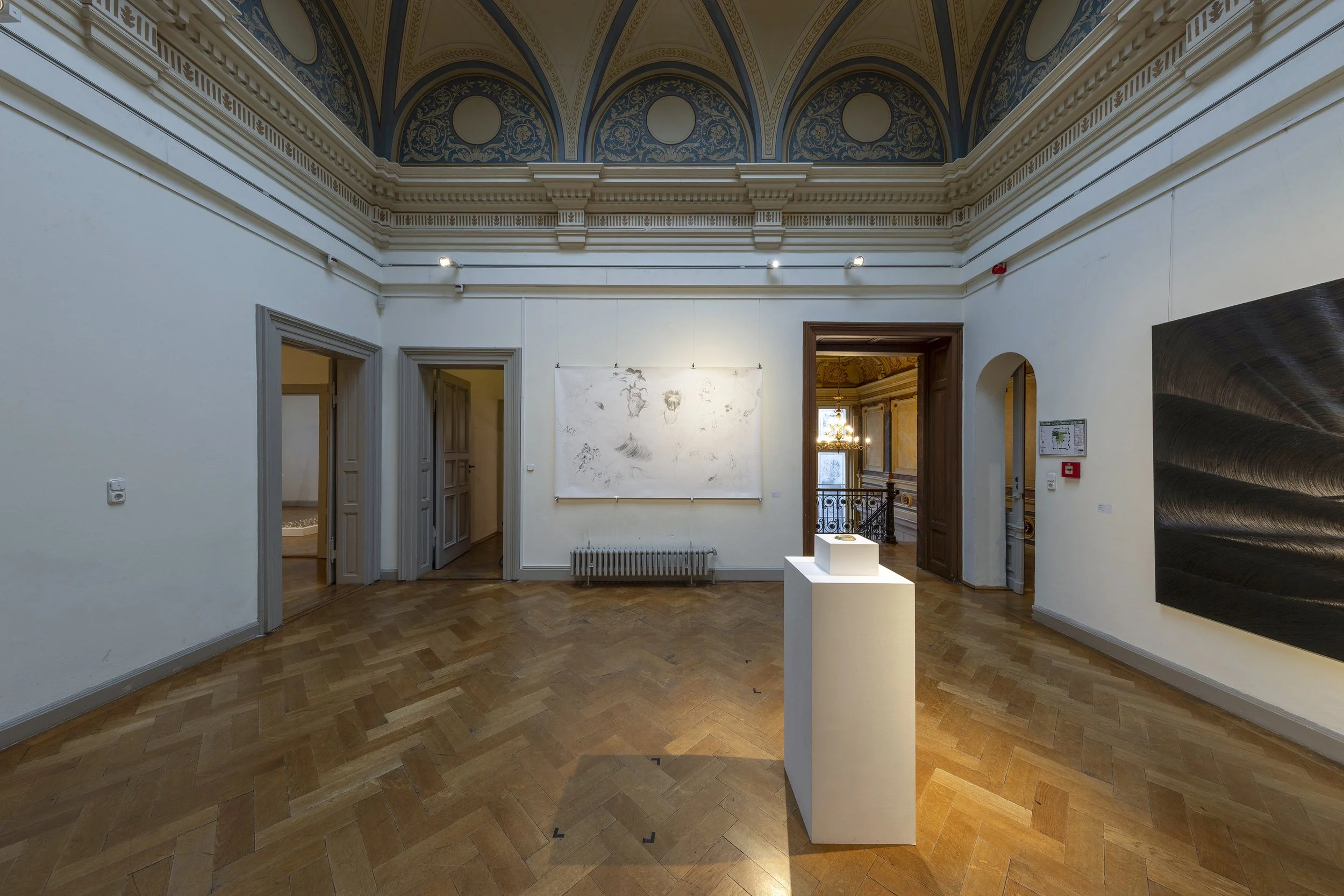 Werke Stephan Welsch, Johanna Galefske, Ulla Reiter. Foto: Gerhard Hagen