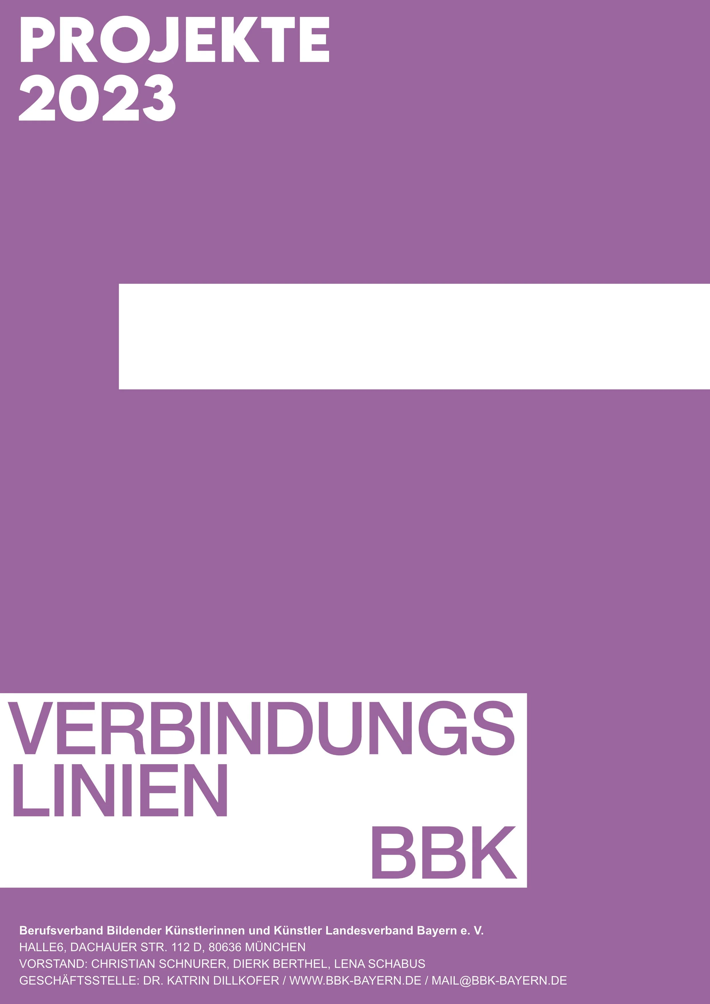 Cover PDF VERBINDUNGSLINIEN PROJEKTE 2023