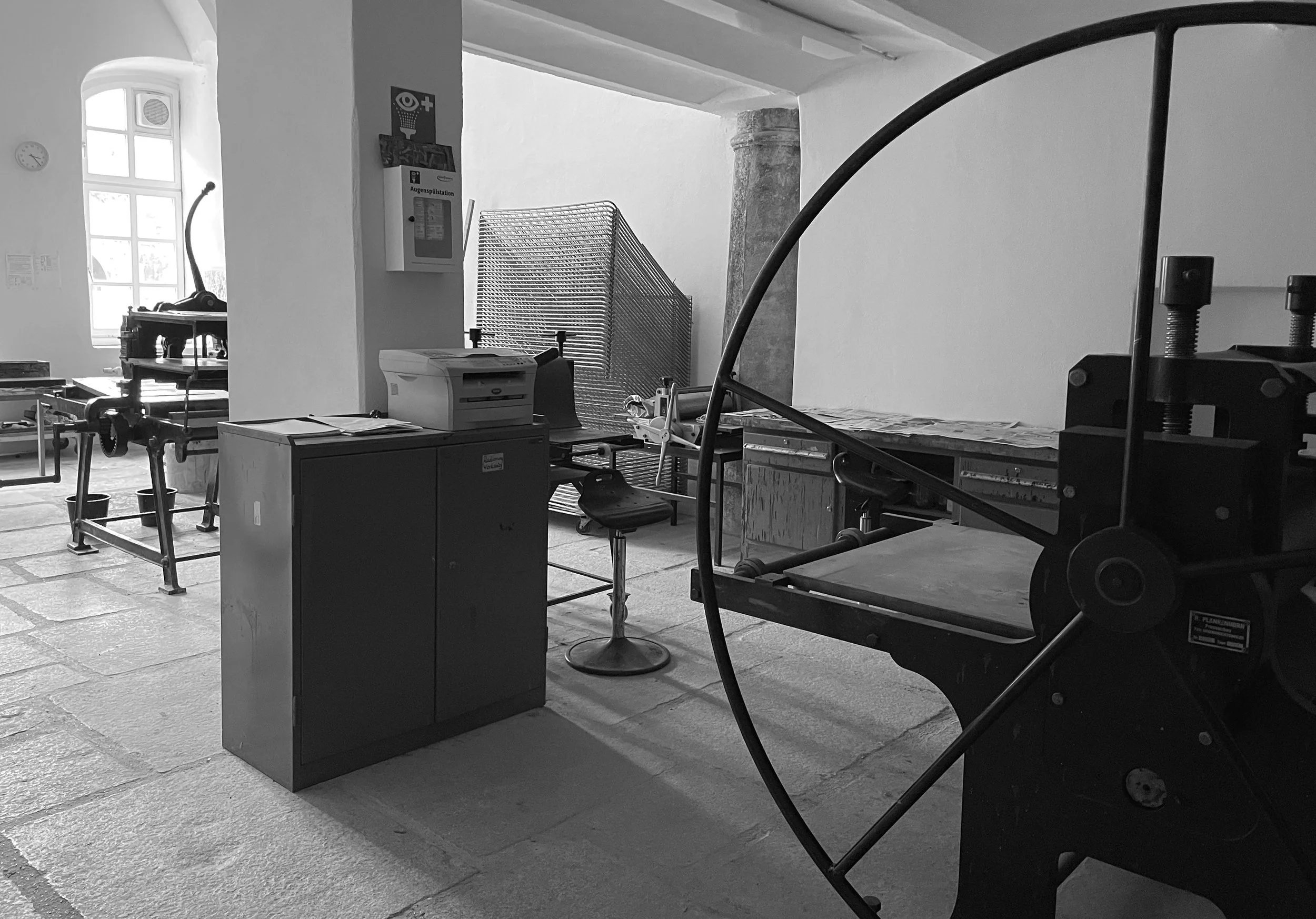 Fotografie der Druckwerkstatt im Kulturmodell