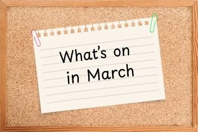 March’s noticeboard 