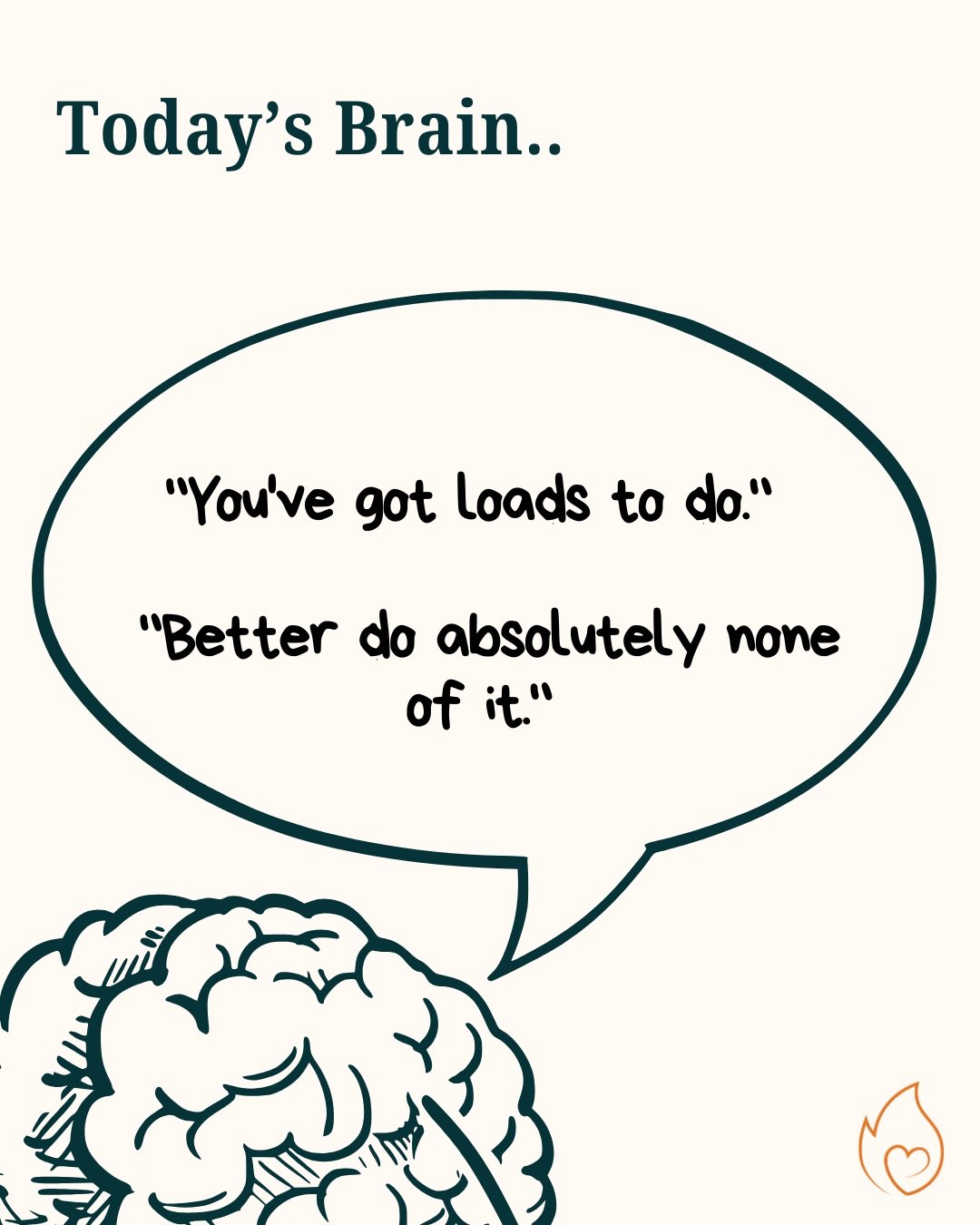 Genuinely one of the most annoying things brains do.

The more there is on your plate, the more your brain treats the whole pile as one enormous, undifferentiated threat, rather than a list of separate, doable things. 

And a brain that's decided som