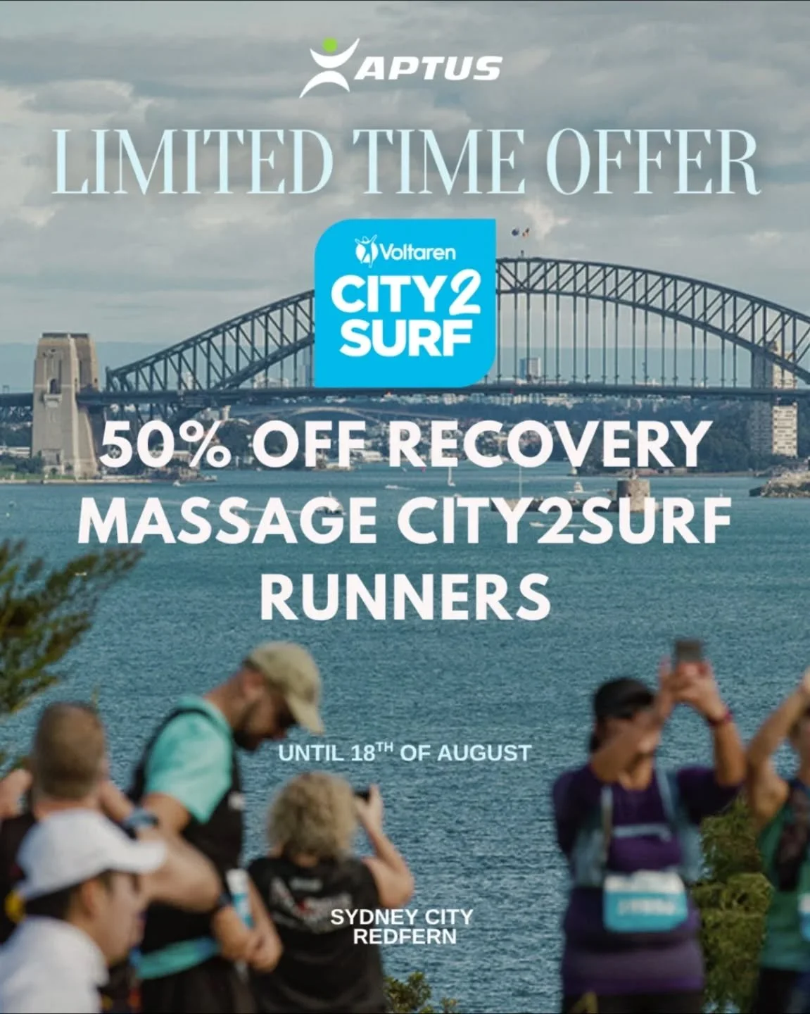 ITS RACE WEEK 🎉
LIMITED TIME OFFER 
To celebrate the 2025 City2Surf, ALL RUNNERS get 50% off a Sports & Recovery Massage at our Sydney City and Redfern locations!! 
Just show us your race bib / finisher medal to redeem the discount 🎽 
Let's