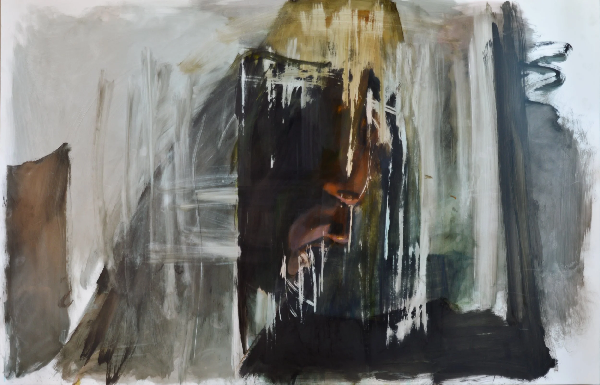 Title:"Angel"
Medium: Acrylic ink on yupo
Dimensions: 26"x40"
Date: 2023