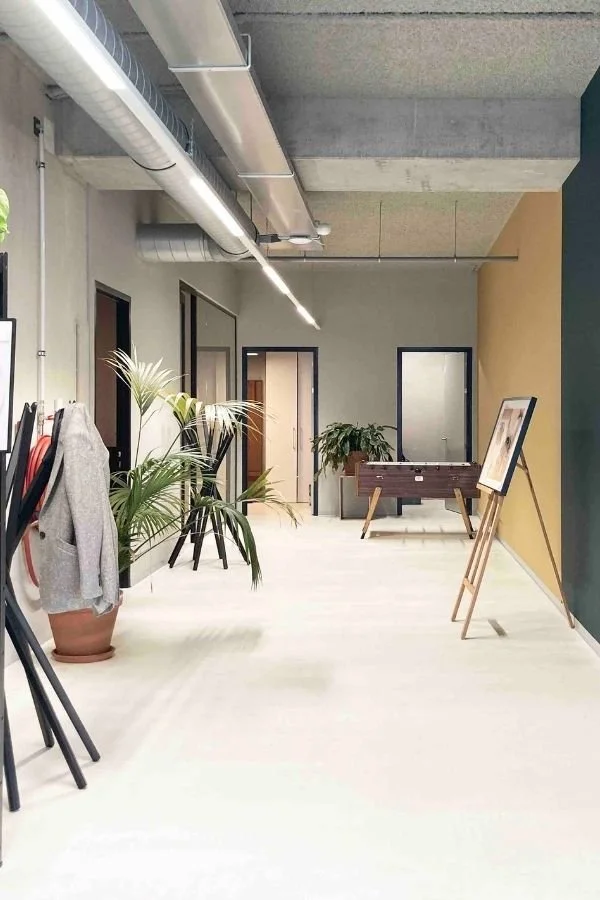 Een kantoor in industriële stijl