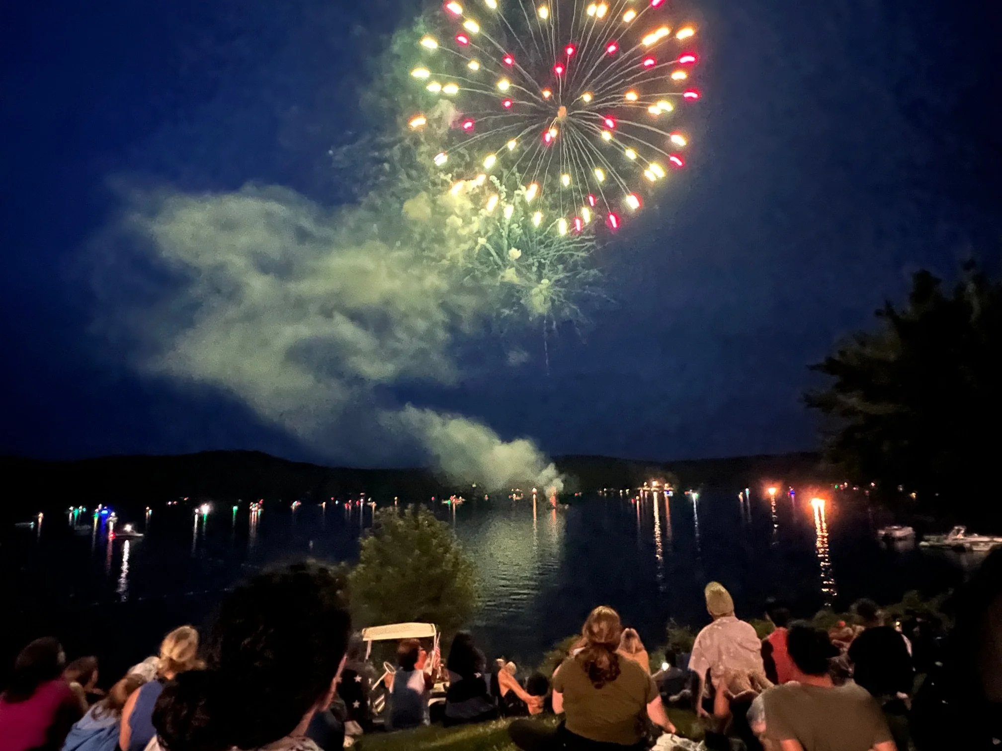 4th of July Celebration over the lake