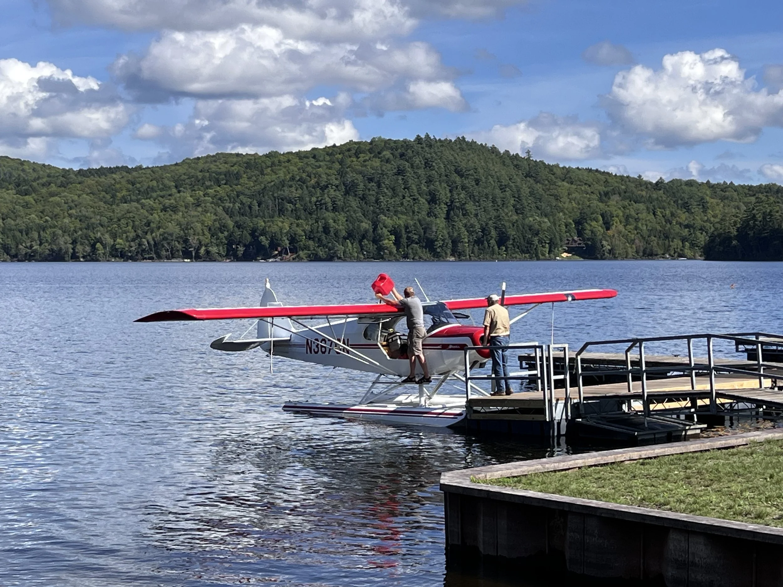 Fueling up in Schroon!