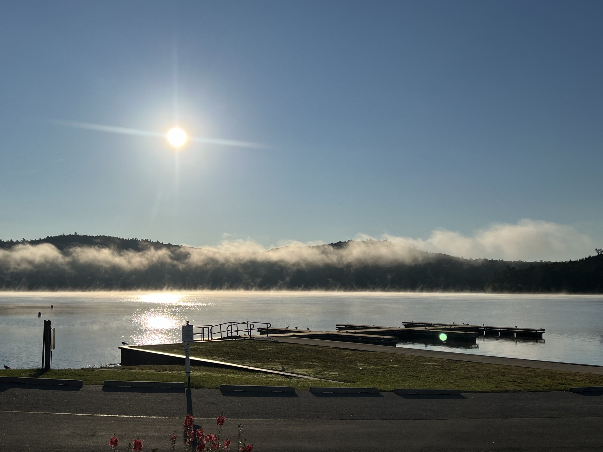 Early morning at the town launch