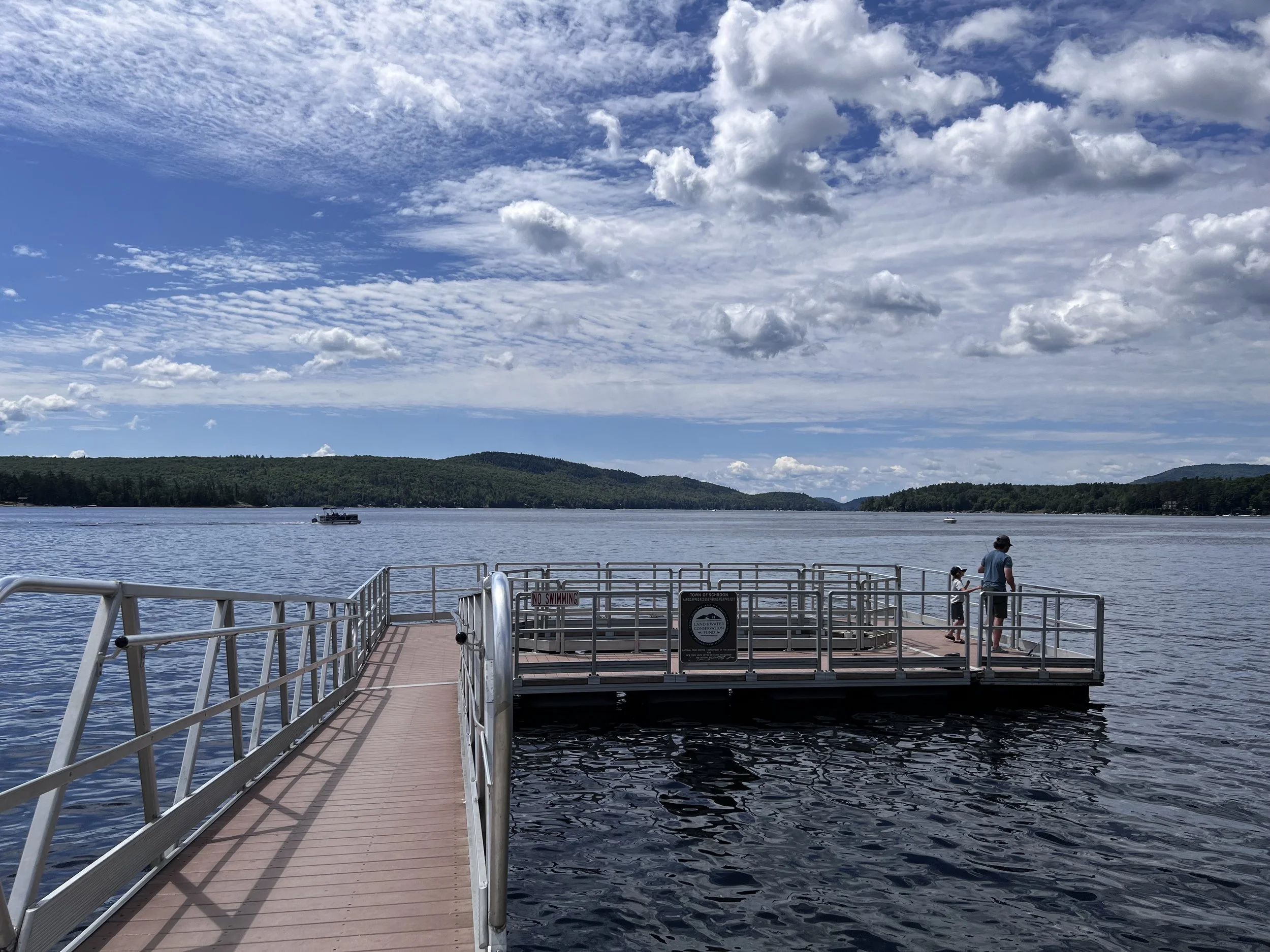 Fishing dock at the Boat House