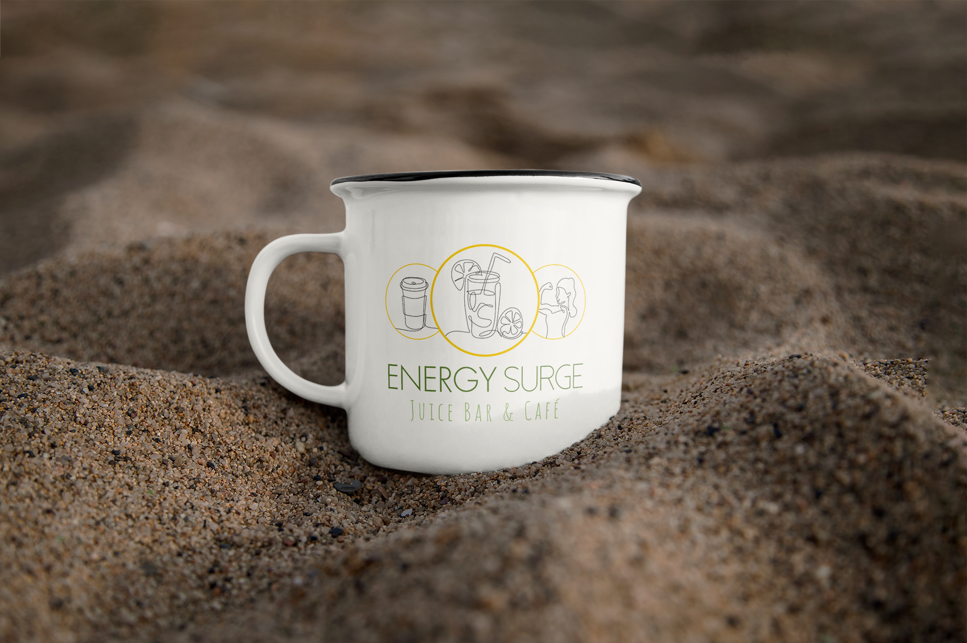 ENERGY SURGE CAFE - LOGO DESIG, BRAND DEVELOPMENT