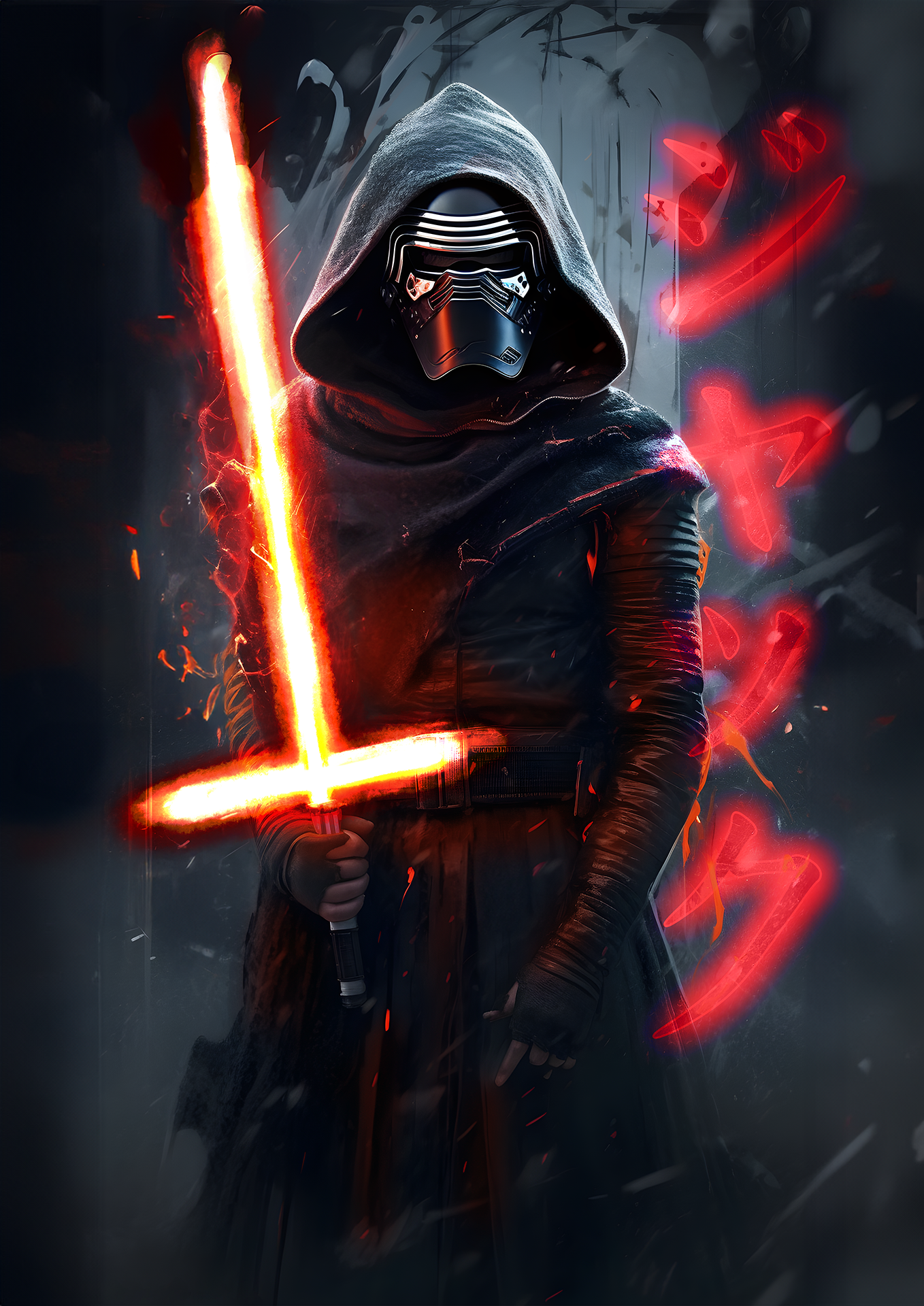 Kylo Ren - AI Post Mid Journey Experiment