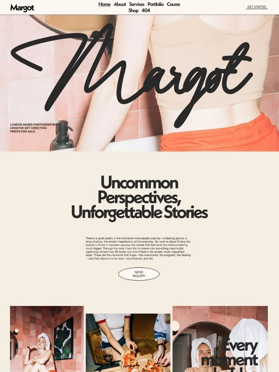 Margot Website Template