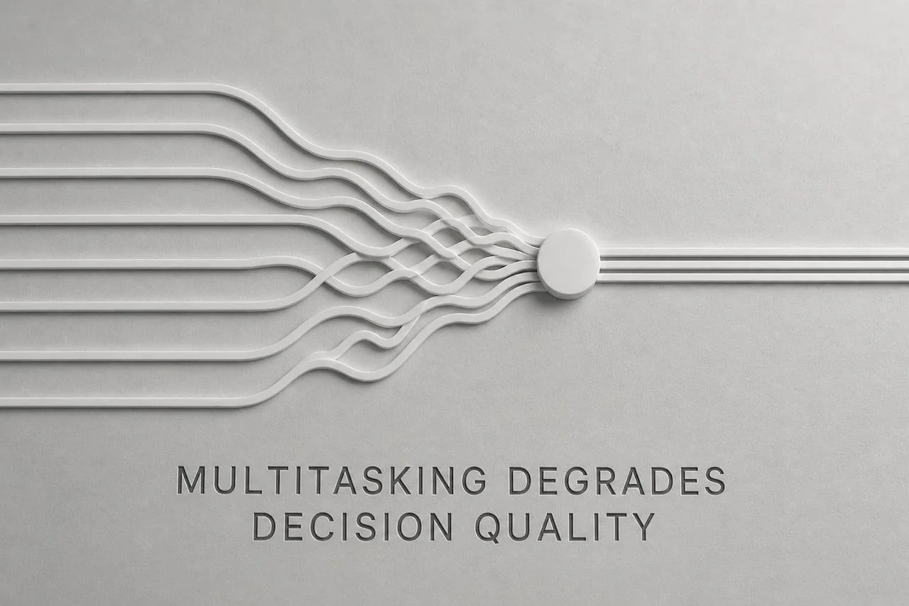 Why Multitasking Is Hurting Your Leadership Team's Decisions