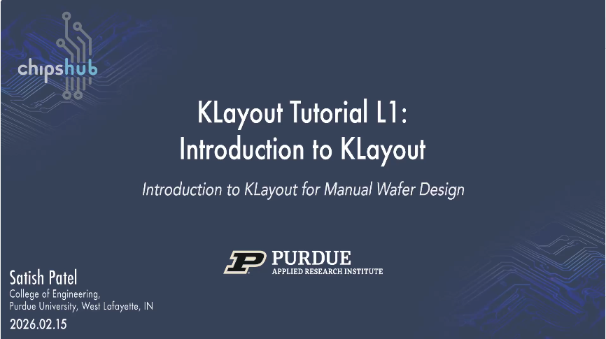 Introduction to KLayout