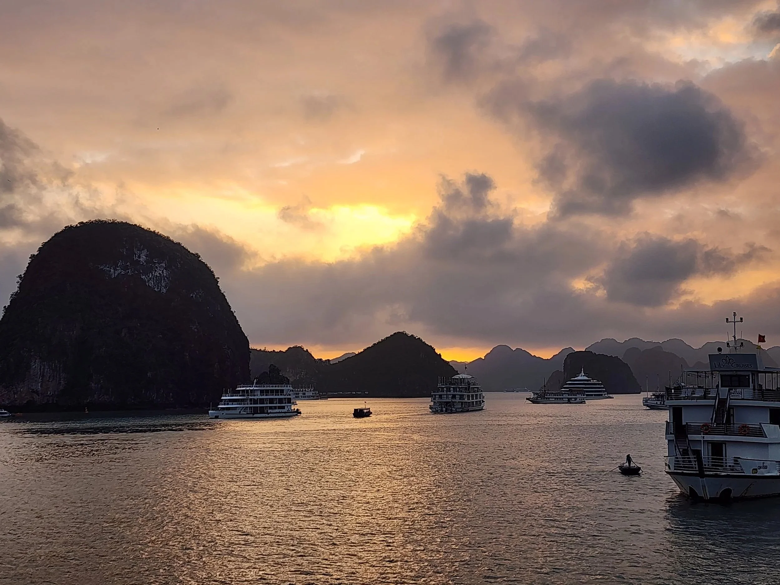 We Were Sailing Along on Halong Bay…