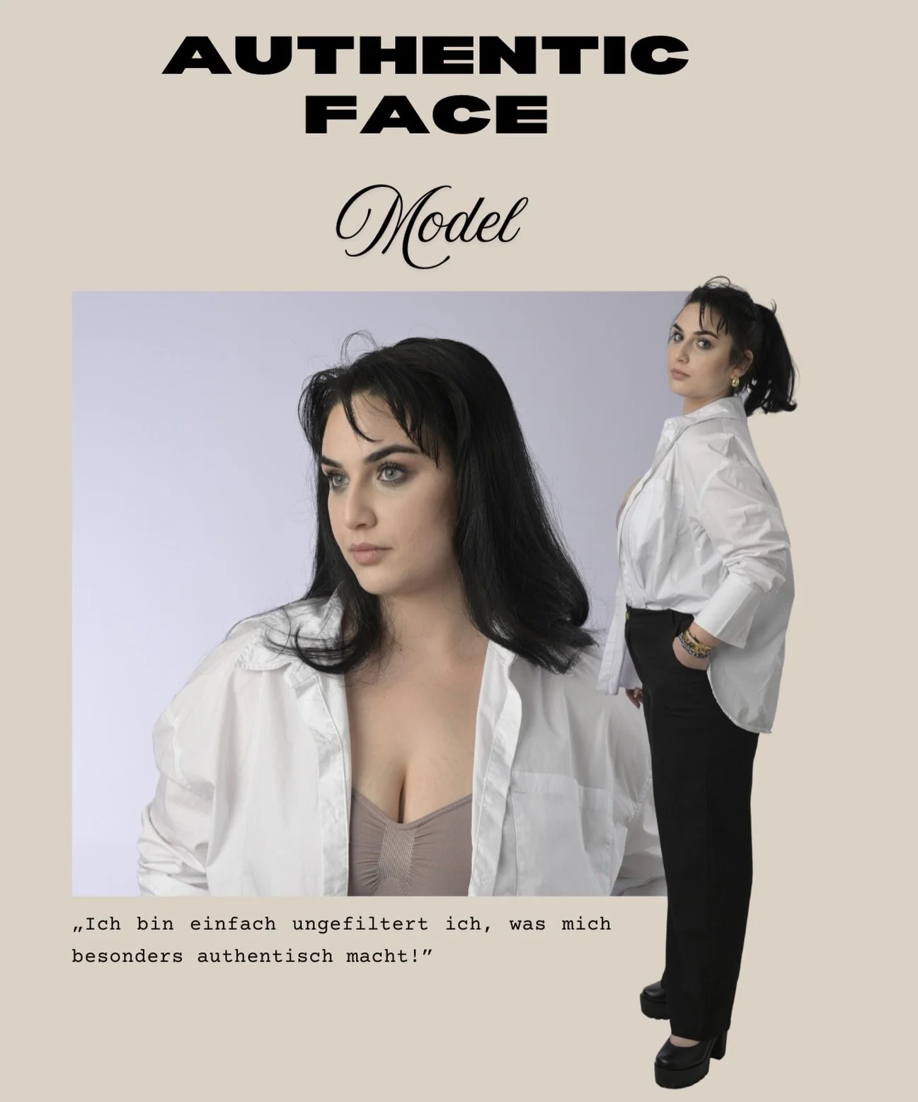 Authentizit&auml;t gewinnt in Castings immer ✨#modeling#curvy#schauspiel#sedcardshooting