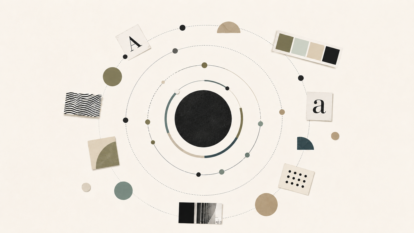 design elements floating around