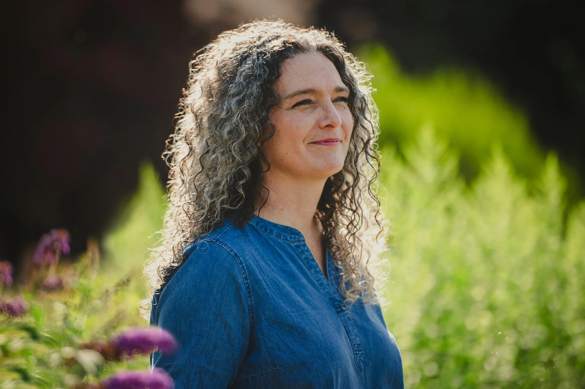 Jennie Such in sunny natural area