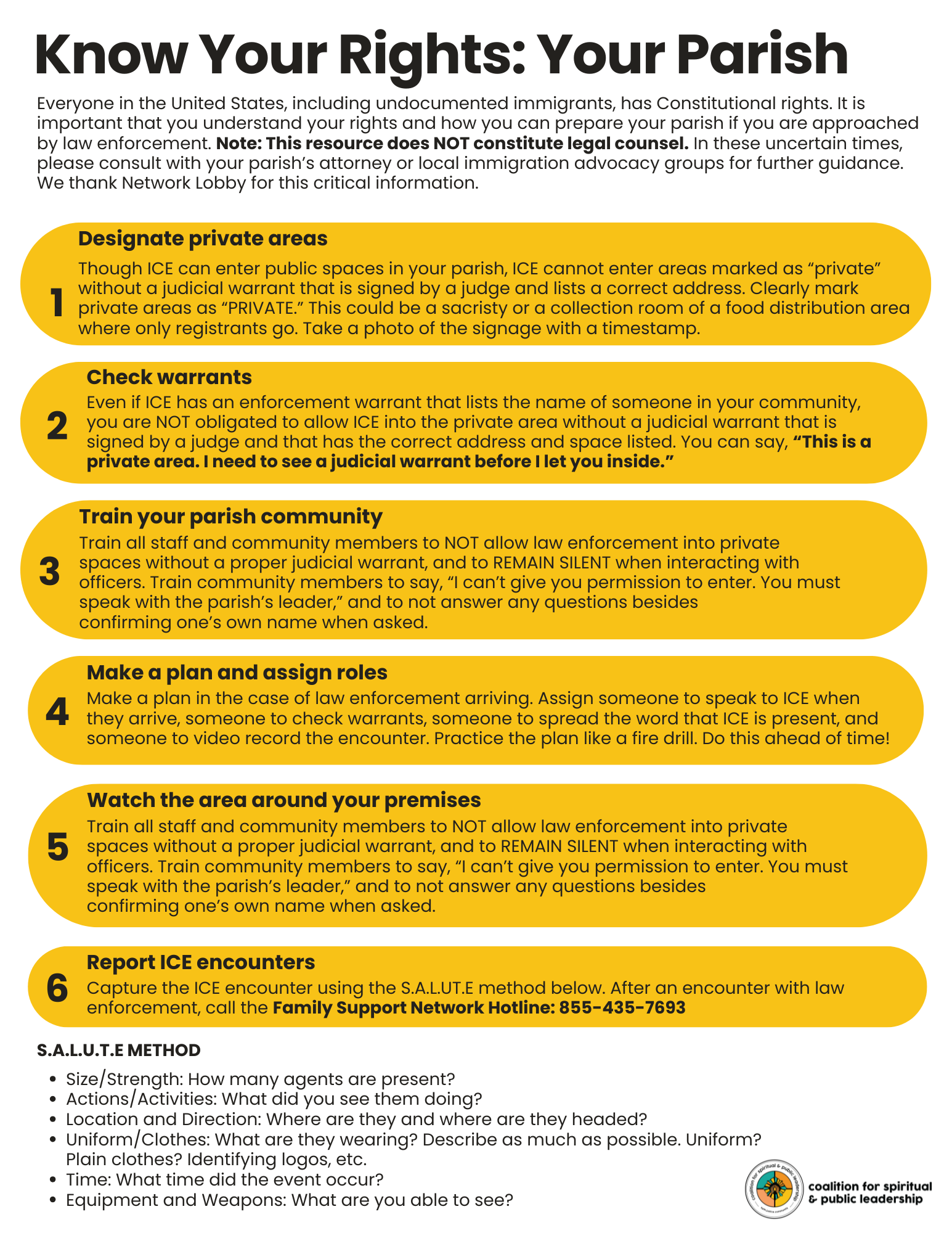 Know Your Rights: Parish Edition