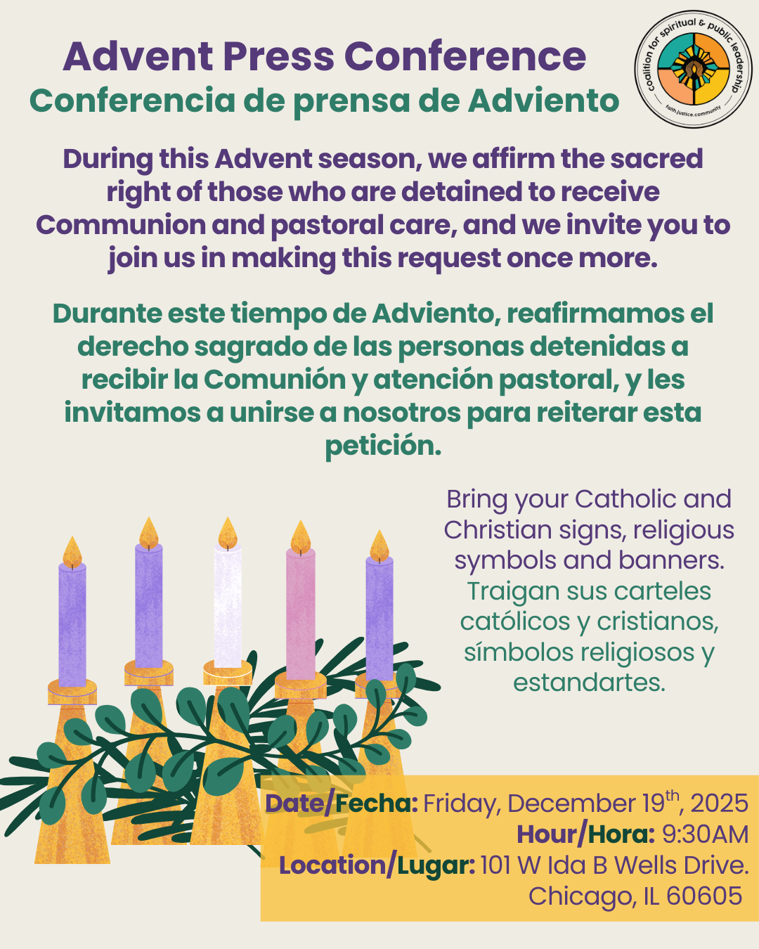 December 19, 2025 - Advent Press Conference