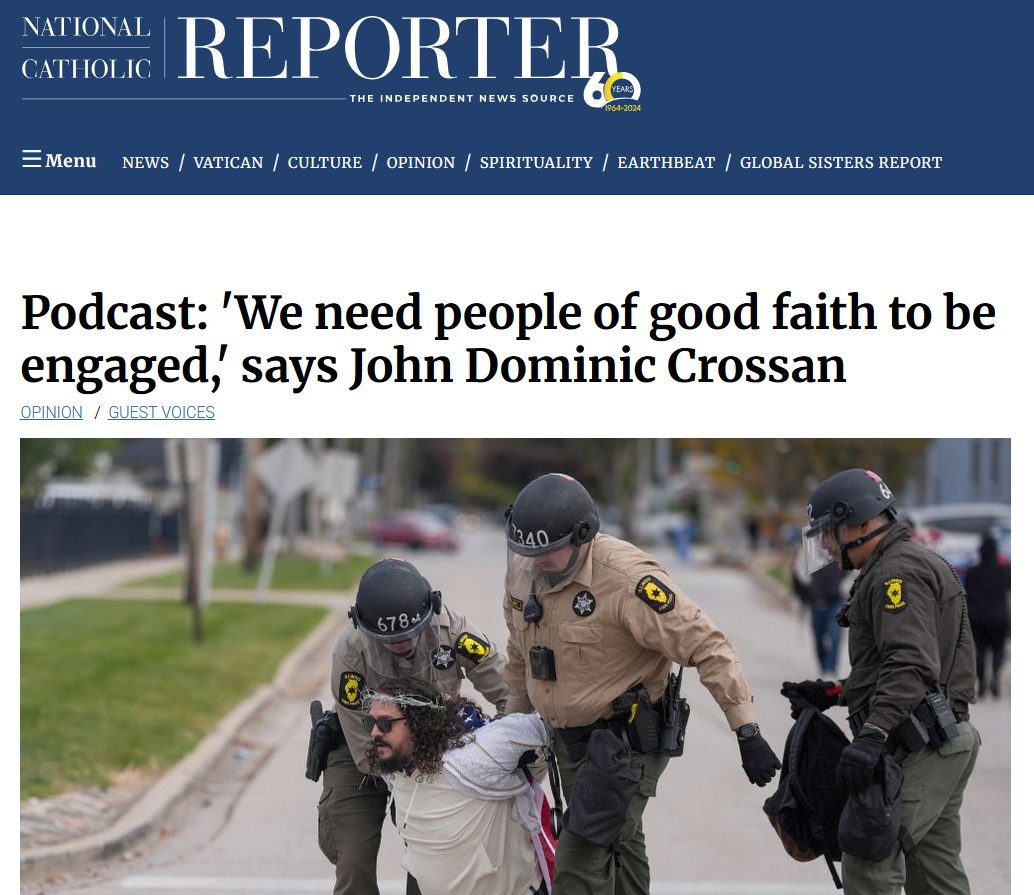 Podcast: 'We need people of good faith to be engaged,' says John Dominic Crossan