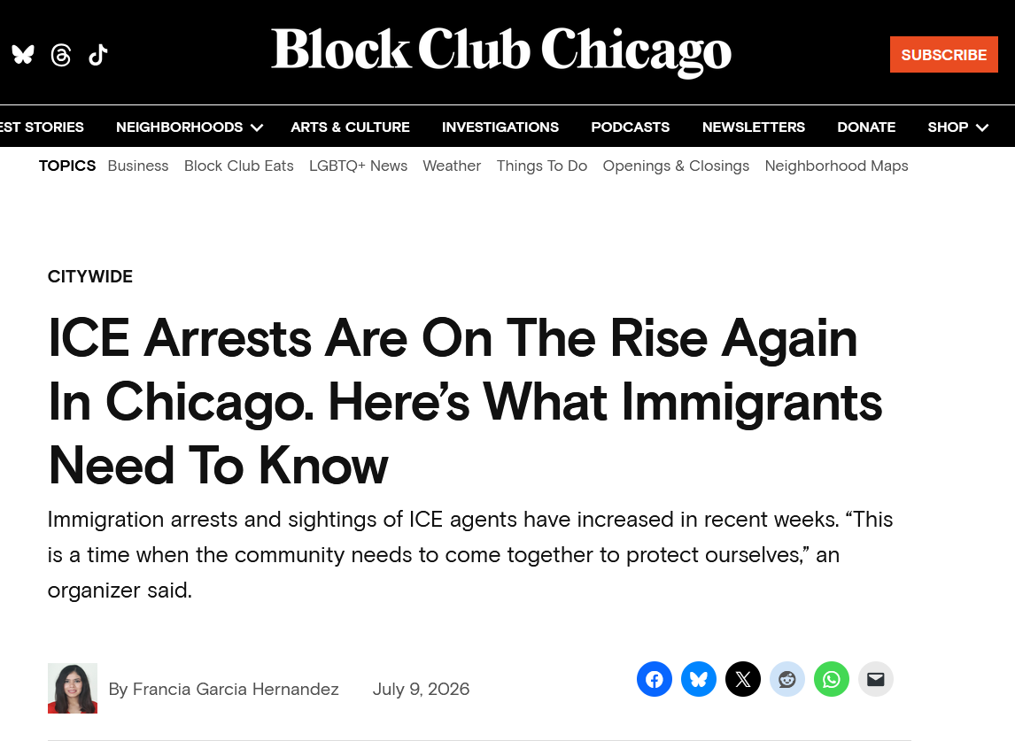 Block Club Chicago - ICE Arrests Are On The Rise Again In Chicago. Here’s What Immigrants Need To Know