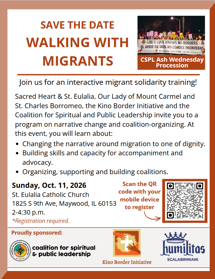 October 11, 2026 - Walking with Migrants