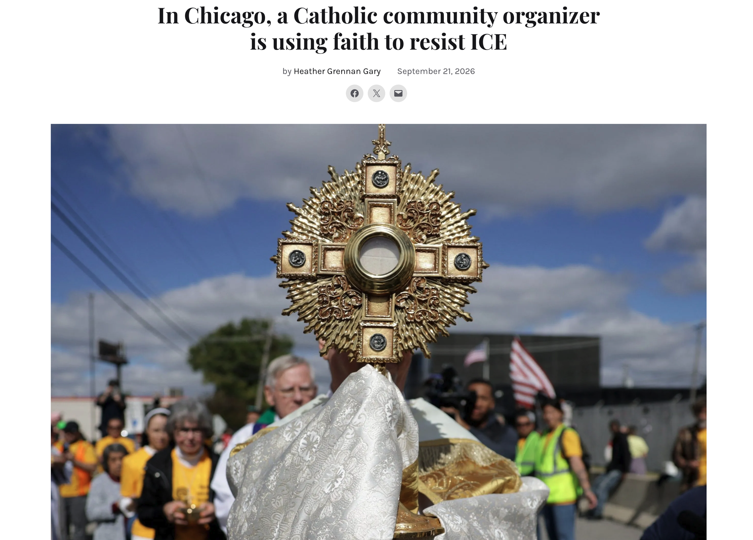 America Magazine - In Chicago, a Catholic community organizer is using faith to resist ICE