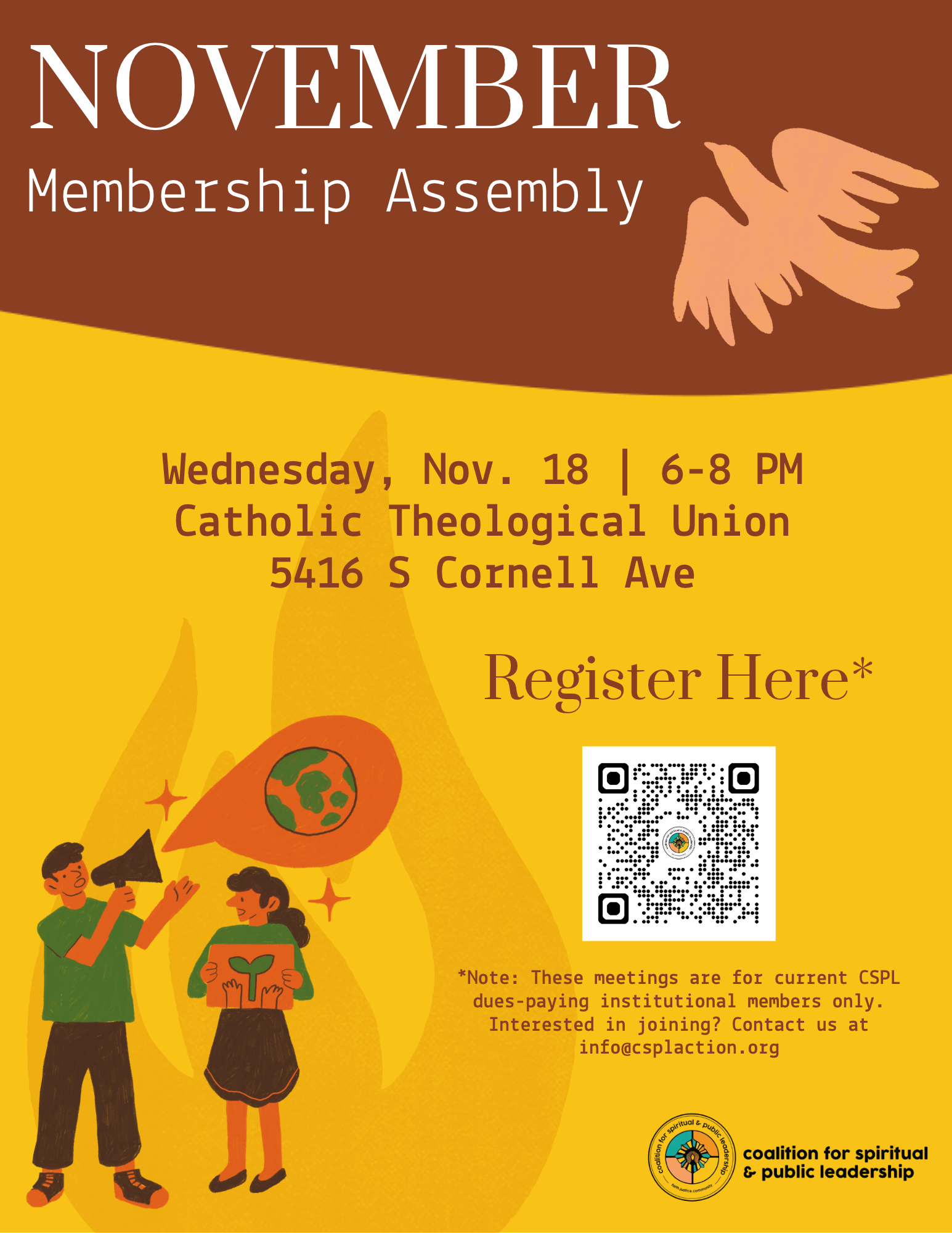 Nov 18, 2026 - Monthly Membership Assembly Meeting