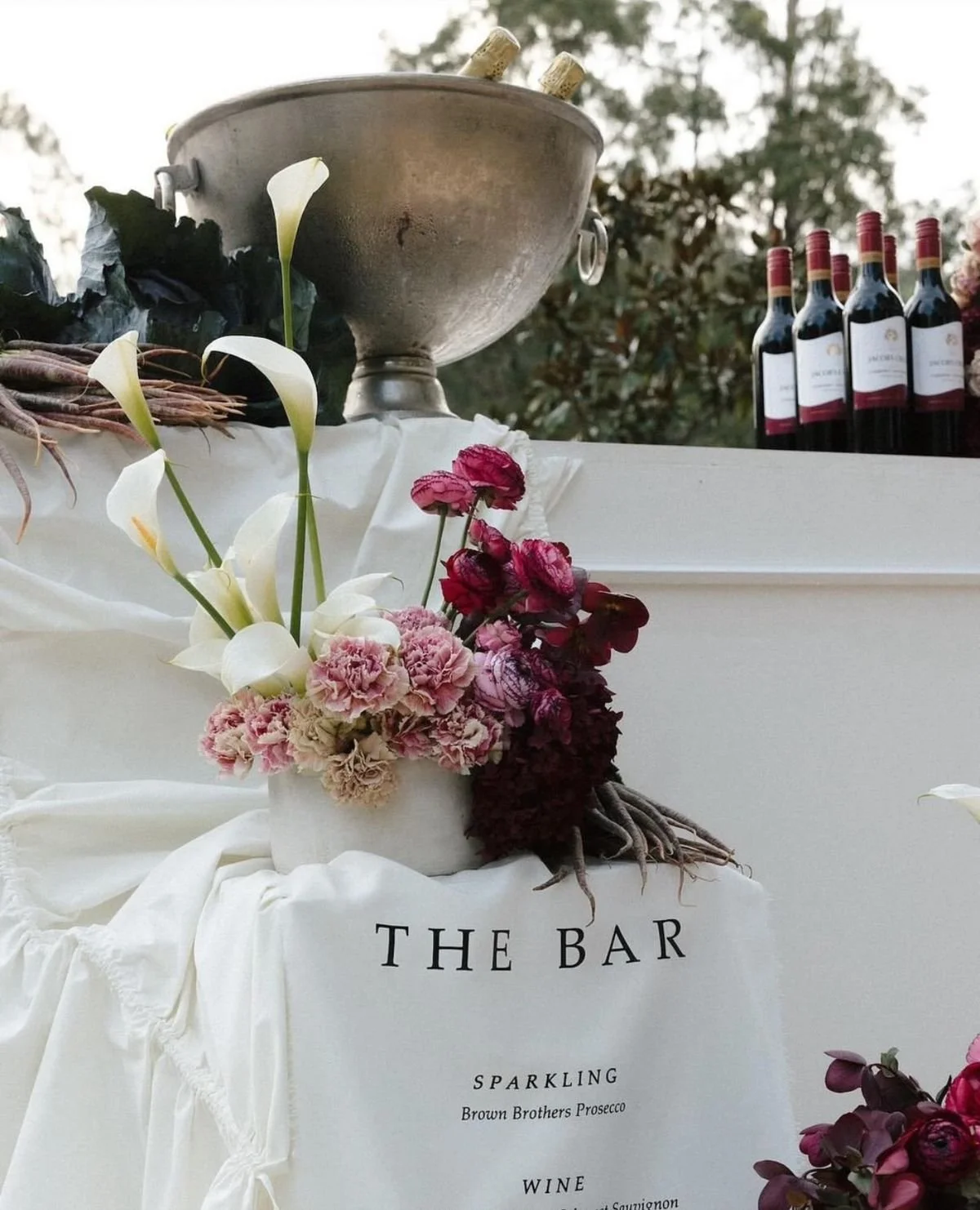 intimate wedding dinner setup with candles at Woodescape Serbia