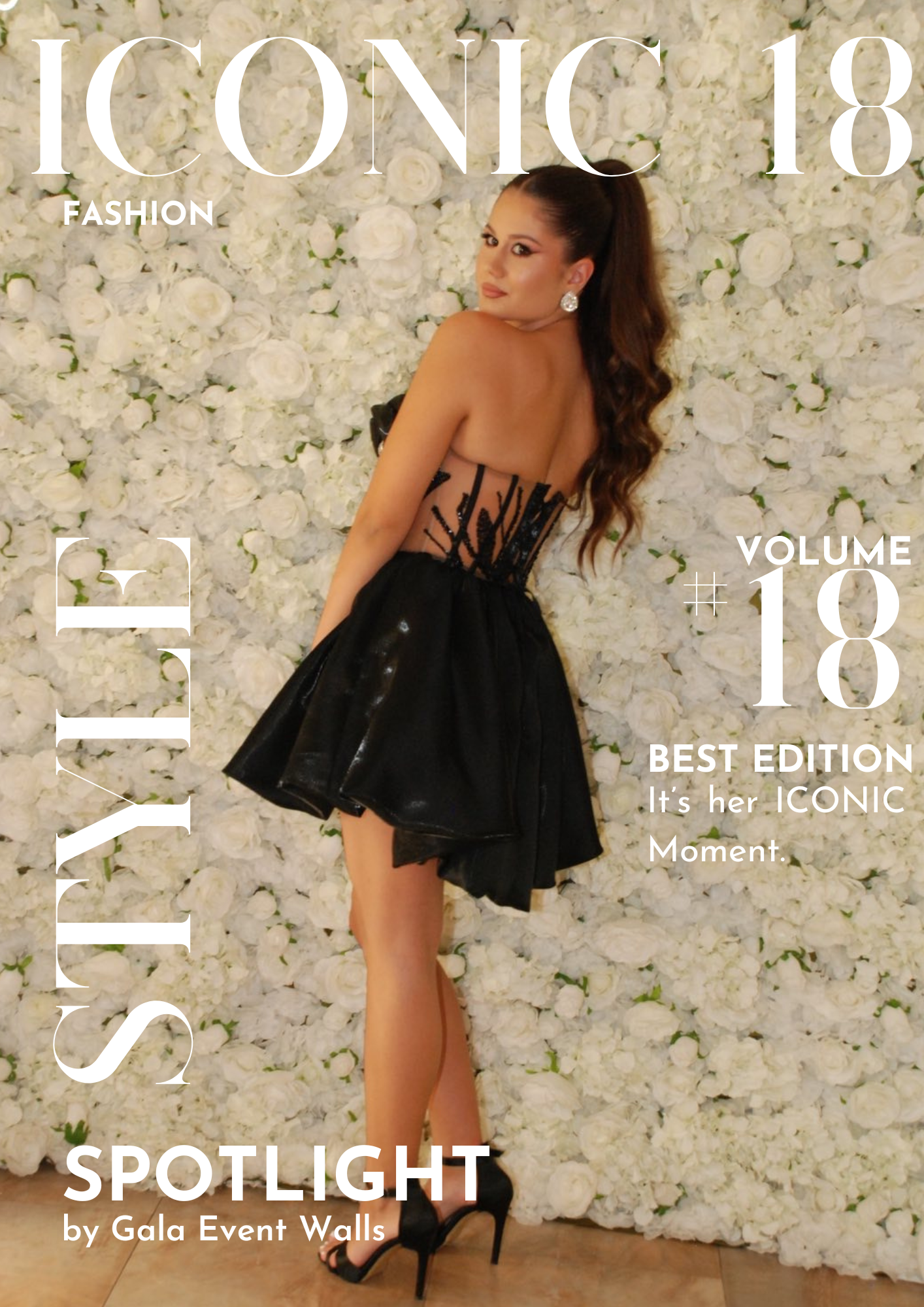 Cvetni zid za 18. rođendan Novi Sad – sofisticirani photo corner