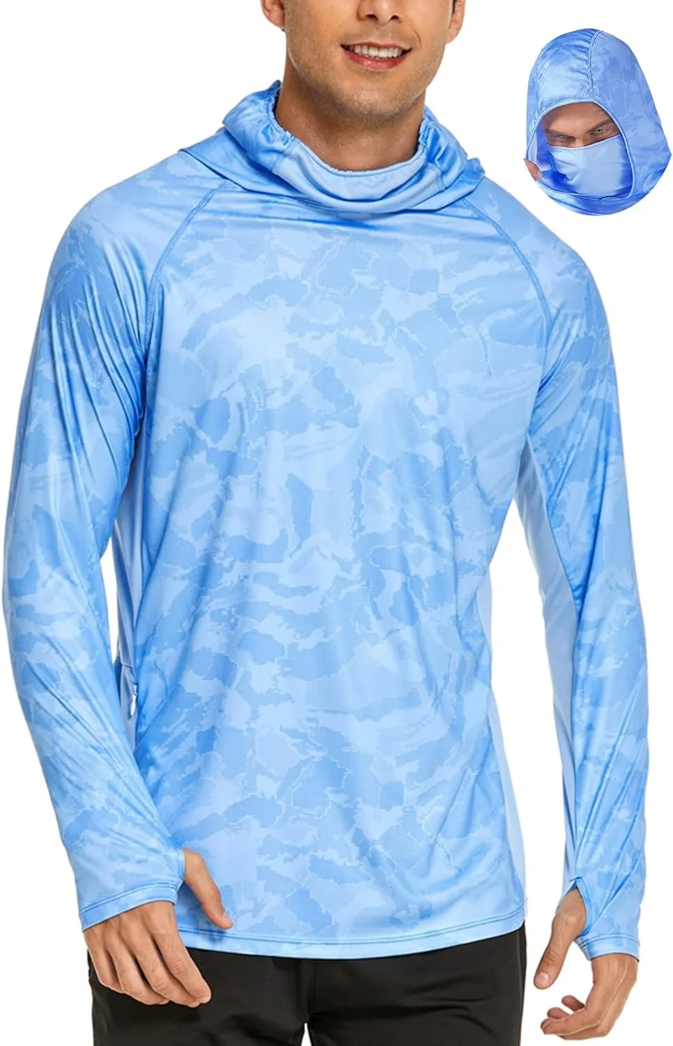 50% off COORUN Mens Hooded Sun Shirts